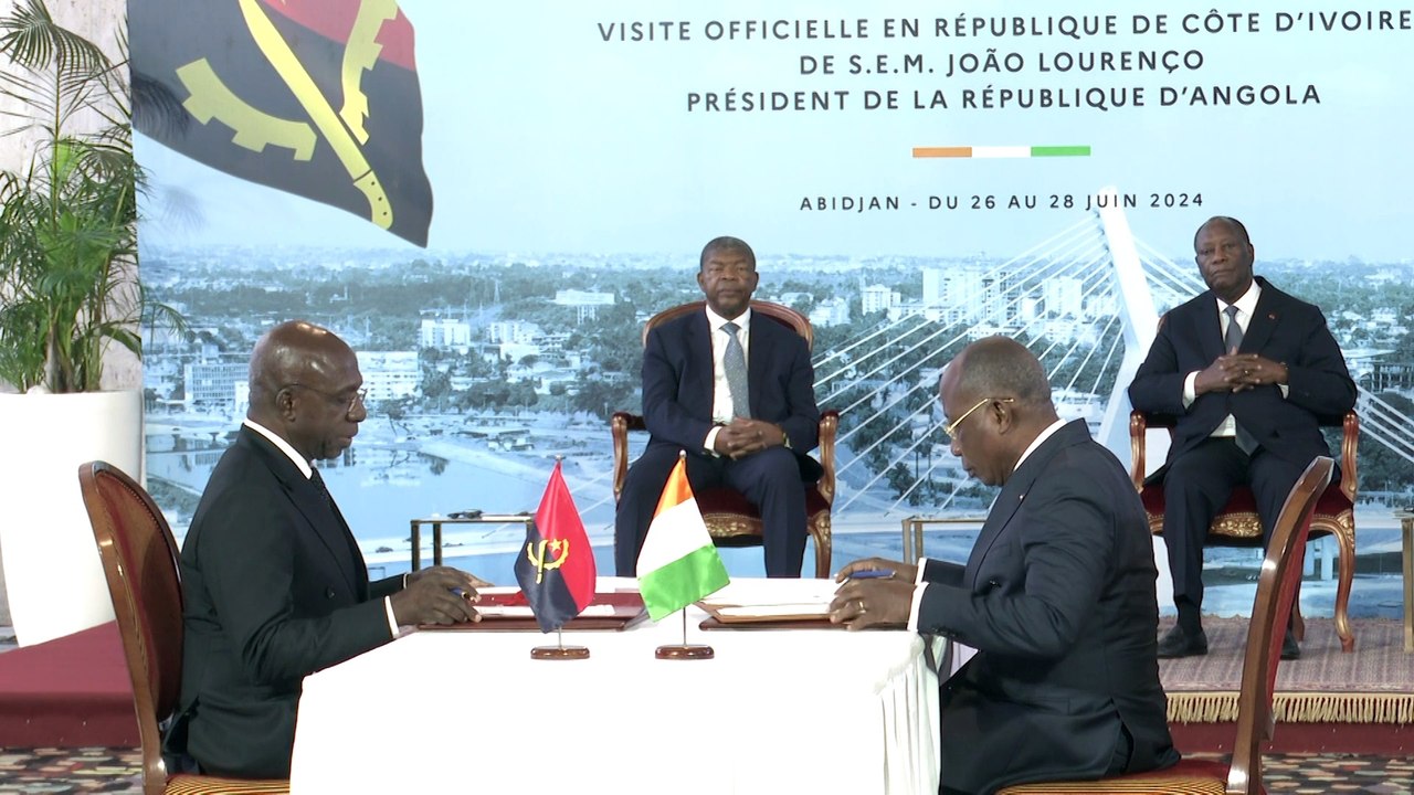 La Côte d'Ivoire et l'Angola signent plusieurs accords bilatéraux pour renforcer leur coopération