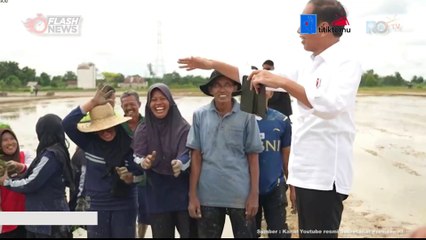 Antisipasi Dampak Kekeringan Panjang, Jokowi Tinjau Bantuan Pompanisasi di Kotawaringin Timur