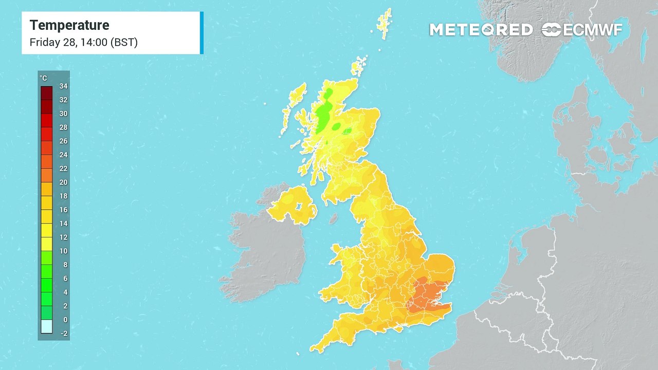 UK Temperature forecast