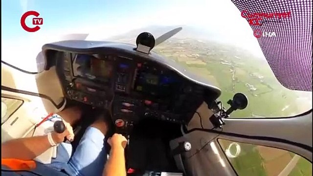 Film sahnesi değil gerçek: Havada motoru duran uçağı piste böyle indirdi