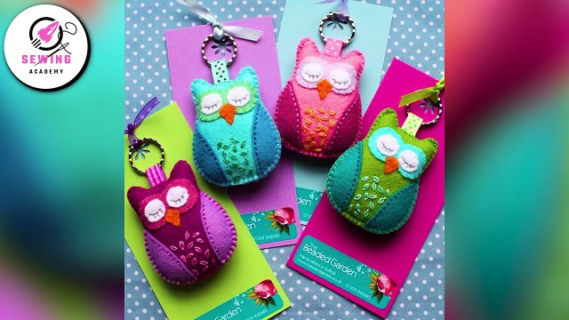 40 Sewing Felt Keychains Ideas | 40 Sewing Felt Keychains DIY Projects