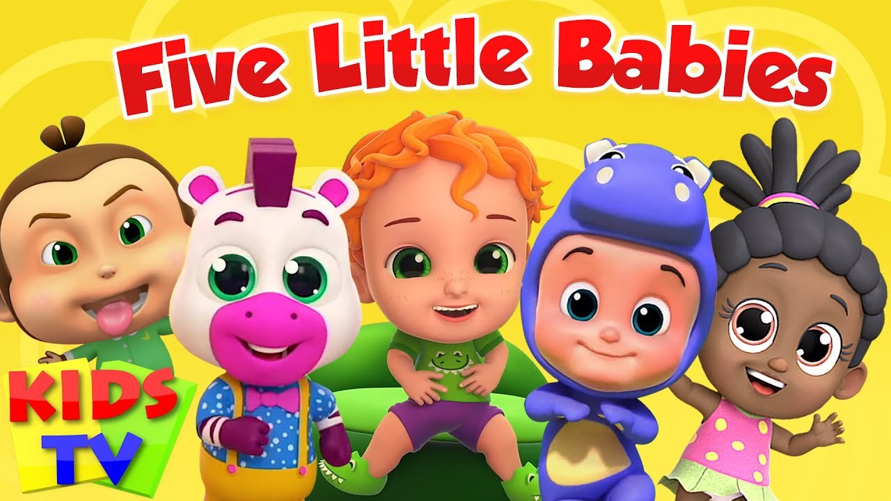 Five Little Babies | Learn to Count 1 to 5 | Number Song | Nursery Rhymes & Kids Songs | Kids tv