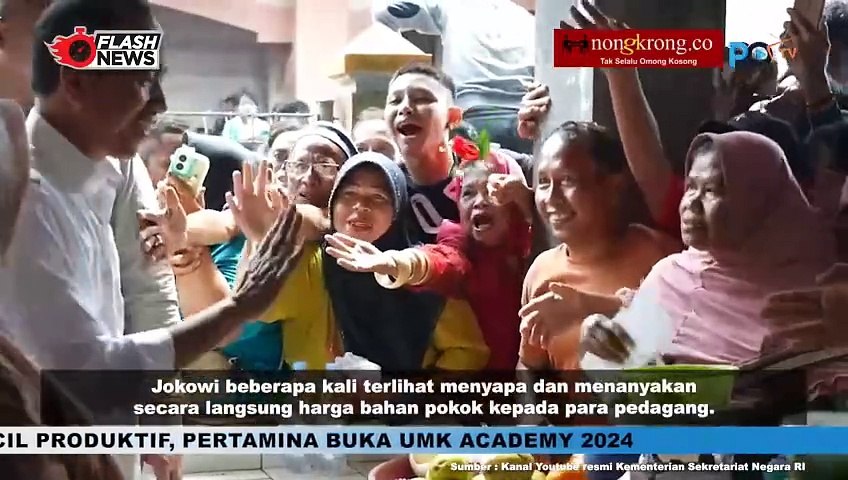 Jokowi Blusukan Pasar Pusat Mentaya, Kalimantan Tengah