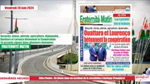 Titrologue Vendredi 28 juin 2024/ Ouattara et João Lourenço bétonnent la coopération