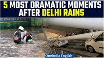 Delhi In Chaos: 5 Videos That Show Delhi Succumbed To Rains Before Monsoon | Watch