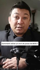 Comment retirer un mot de passe BIOS?