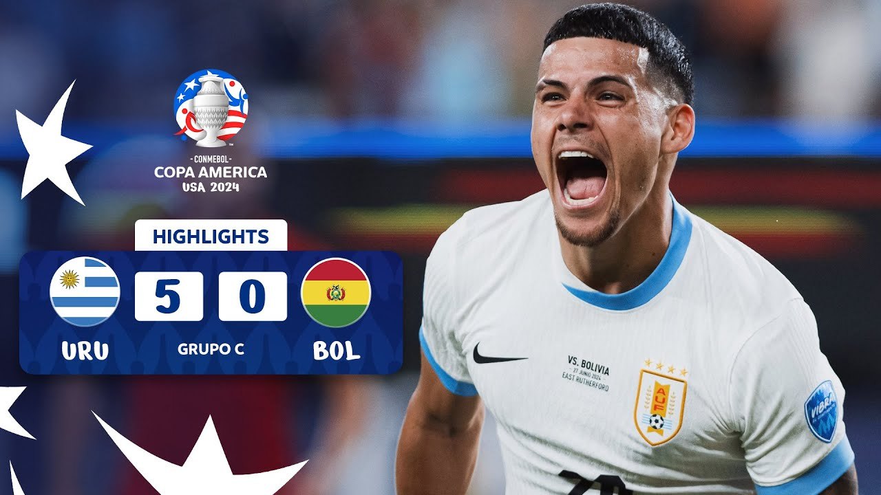 Uruguay vs Bolivia (5-0) | Copa América 2024 | Grupo C, Fecha 2