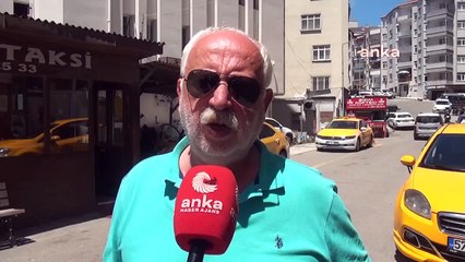 Sinoplu taksiciler, havaalanındaki  yolcu alma yasağına tepki gösterdi