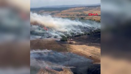 Balıkesir’in Altıeylül ilçesinde ormanlık alanda yangın