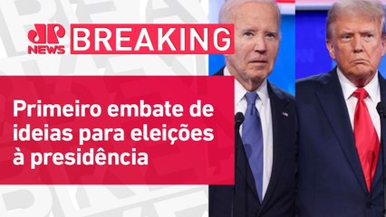 Скачать видео: Biden e Trump trocam ofensas e ataques pessoais em debate nos EUA | BREAKING NEWS