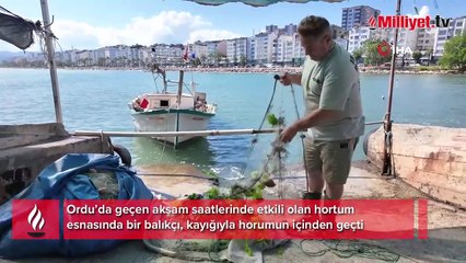 Yer: Ordu! Denizde hortum çıktı, balıkçı girdabın içine daldı: Nasıl bir şey? Merak ettim