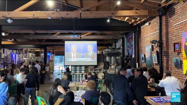 US presidential debate: At Democratic watch party Biden 'is clear choice' despite reservations