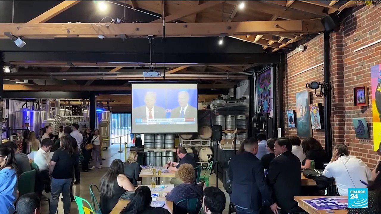 US presidential debate: At Democratic watch party Biden 'is clear choice' despite reservations