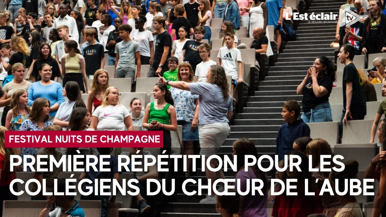 Festival Nuits de Champagne : première répétition pour les collégiens du Chœur de l’Aube