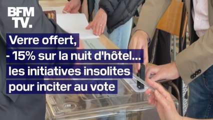 Download Video: Verre offert, galette-saucisse gratuite... Les initiatives insolites des commerçants pour pousser les Français à aller voter