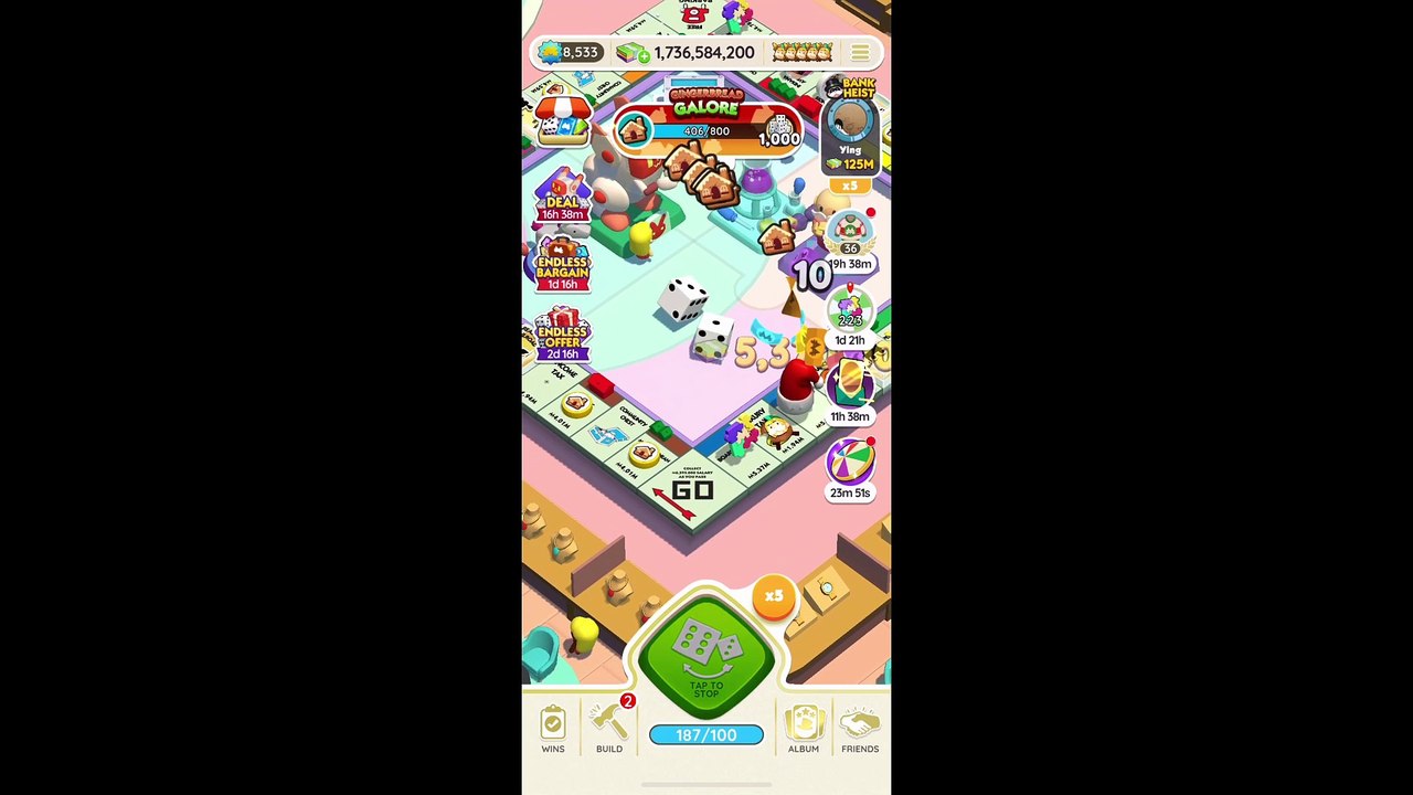 [Miniriceto]Game Play _ Monopoly Go! Day 282
