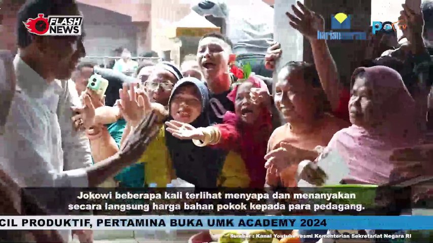 Jokowi Tinjau Harga Kebutuhan Pokok Pangan