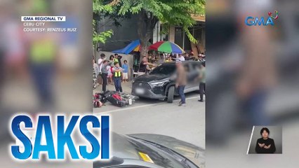 SUV driver, tinakbuhan umano ang pinagkakautangan; binangga pa ang 2 motorsiklo ng nanghaharang sa kanya | Saksi