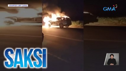 Video ng pagkasunog ng SUV na sinakyan ng nawawalang beauty pageant contestant, iniimbestigahan | Saksi