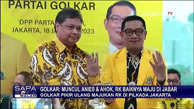 Golkar Akui Kemungkinan Besar Usung Ridwan Kamil di Jabar