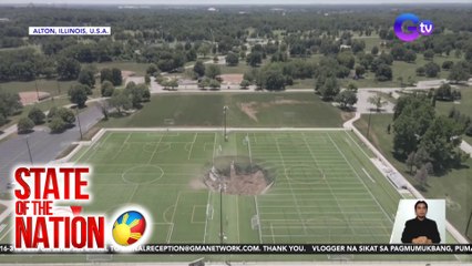 Sinkhole sa soccer field | SONA