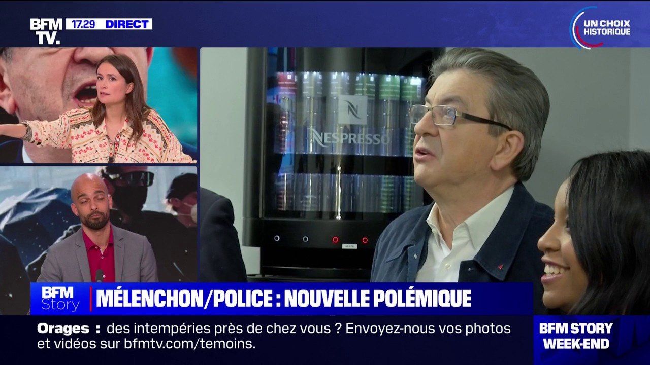 Propos polémiques de Jean-Luc Mélenchon sur la police: "Ce n'est pas ce que le Nouveau Front populaire dit", assure Guillaume Roubaud-Quashie, porte-parole du PCF-NFP