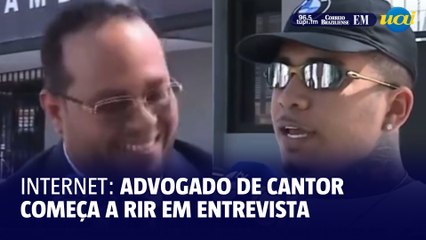 Inusitado: Advogado de cantor com fotos íntimas vazadas começa a rir em entrevista