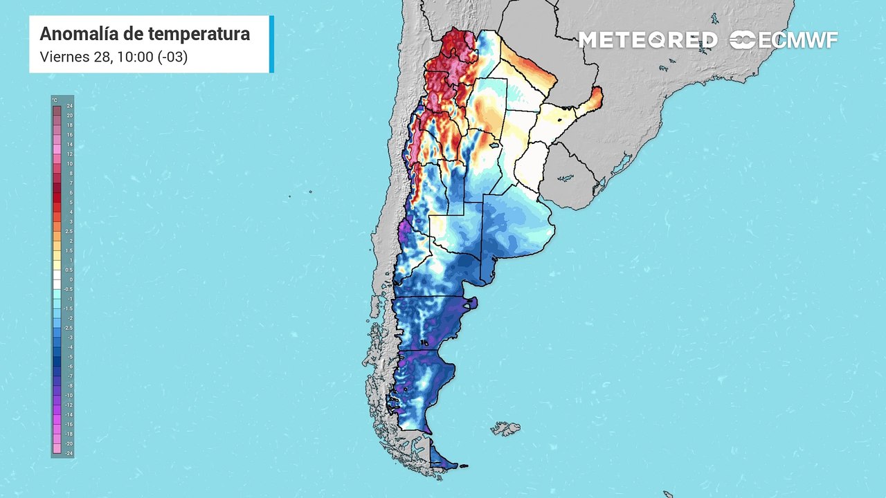 Anomalía de temperaturas
