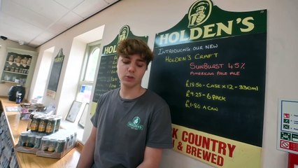 New Craft beer launched at Holdens Brewery.