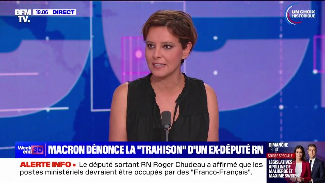 Législatives: Le seul projet politique du RN, c'est la hiérarchisation des citoyens , estime Najat Vallaud-Belkacem