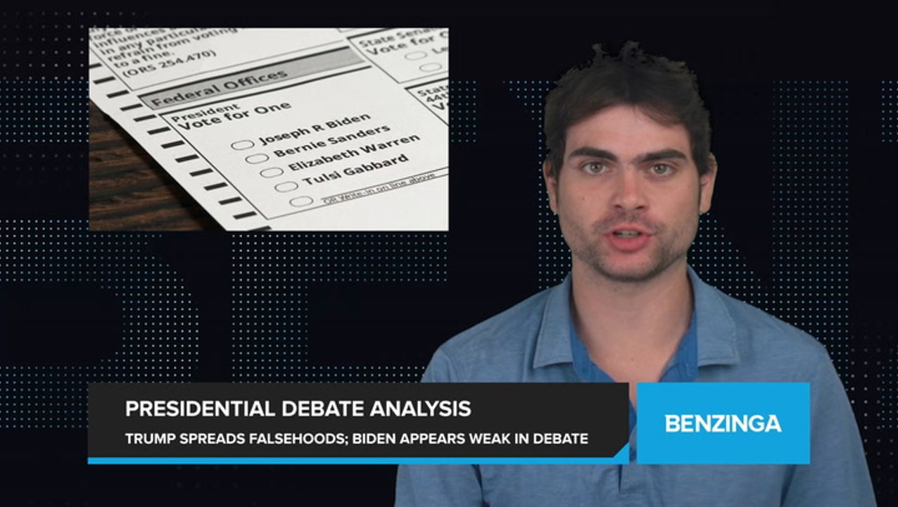 Trump Spreads Falsehoods as Biden Sounds Hoarse and Weak in First Presidential Debate