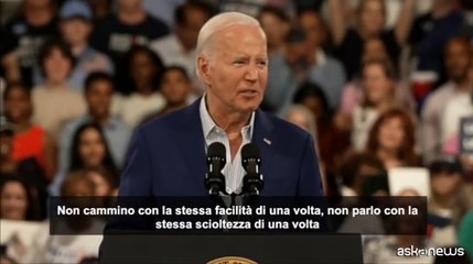 Biden: non discuto pi? come una volta, ma so come fare questo lavoro