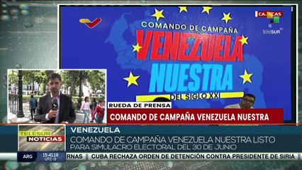 ¡Venezuela está lista para simulacro electoral del 30 de junio!