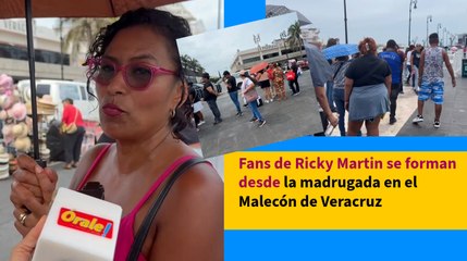 Fans de Ricky Martin se forman desde la madrugada en el Malecón de Veracruz
