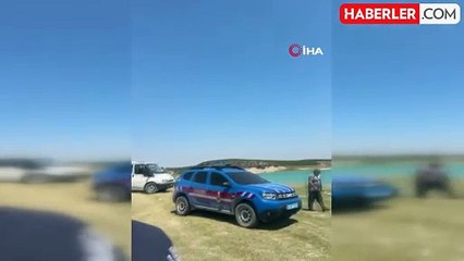 Baraj gölüne giren genç boğuldu