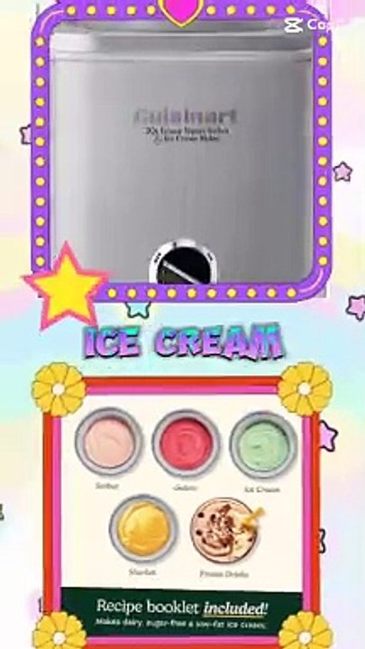 CUISINART Ice Cream Maker, Ice Cream and Frozen Yogurt Machine,