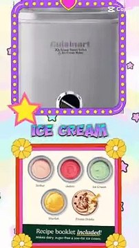 CUISINART Ice Cream Maker, Ice Cream and Frozen Yogurt Machine,