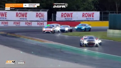 GT4 European Series 2024 Spa Race 1 Evans Faria Crash FCY