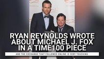 Ryan Reynolds Posts Touching Tribute To Michael J. Fox