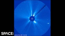 Butterfly-Shape' Coronal Mass Ejection Captured