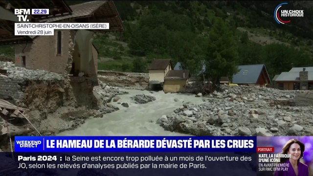 Crues en Isère: le hameau de La Bérarde méconnaissable