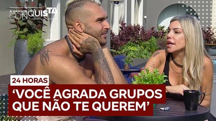 Lizi cita incoerências de Brenno ao longo do jogo e ator não gosta_ A Grande Conquista