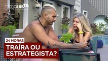 Brenno explica sua estratégia de jogo para Liziane l  A Grande Conquista