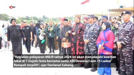 KRI Dewaruci Tiba di Sabang untuk Pelayaran Muhibah Budaya Jalur Rempah 2024