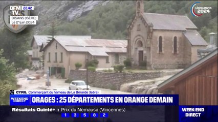 "On espère, tous autant qu'on est, retourner chez nous au plus vite", témoigne ce commerçant du hameau de La Bérarde après les inondations