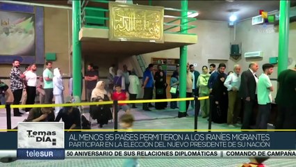 Ciudadanos iraníes se movilizaron para participar en la elección presidencial