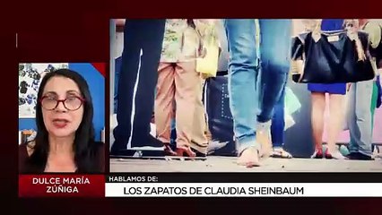 Los zapatos de Claudia Sheinbaum: Dulce María Zúñiga