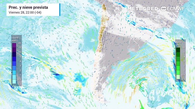 Nuevo sistema frontal llega al sur de Chile con abundantes precipitaciones