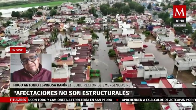Habilitan albergues en Edomex para afectados por inundaciones, informa Protección Civil