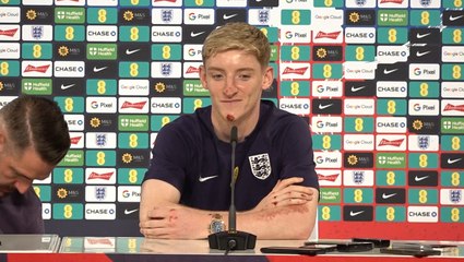 Anthony Gordon sports cuts to face after bicycle accident at Euro 2024